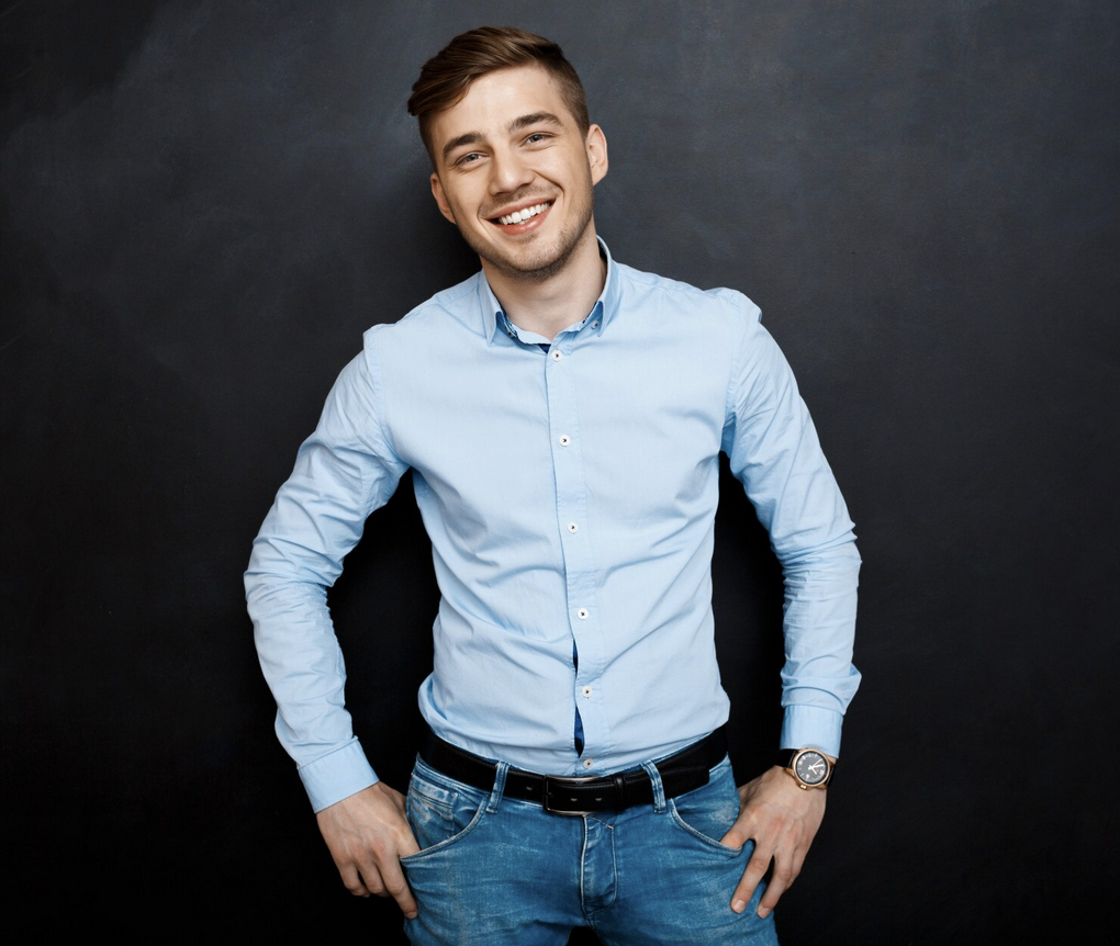 Camisa Oxford manga larga (principal)